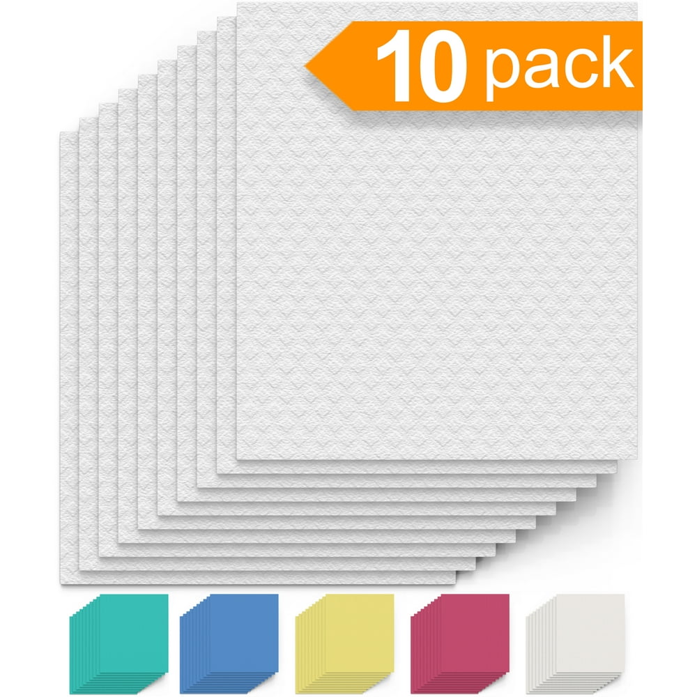 Swedish Dishcloth Cellulose Sponge Cloths 10 Pack Reusable Absorbent