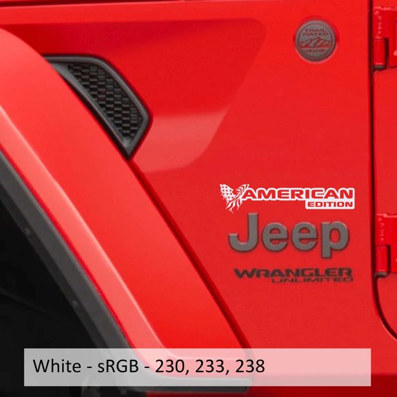 Collectible Decals American Edition Decal (Pair) Fender Decals For Wrangler Jk/JL / Gladiator JT