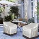 thumbnail image 5 of ZHAOCHENG Fundas para sillas de patio, funda de asiento profunda para sala de estar, fundas impermeables para muebles de jardín para exteriores, color beige medio y marrón BEIGE84x67x73cm, 5 of 5