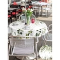 thumbnail image 5 of Outdoor Tablecloths with Umbrella Hole & Zipper, Sage Green Eucalyptus Leaves Round Tablecloths 60 Inch, Spring Botanical Floral Waterproof Table Cloth, Patio/Pool/Picnic Table Covers, 5 of 8