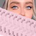 thumbnail image 1 of (10 pares, 10 mm, 10 mm, 7 mm) Demi Faux Cils Bande Transparente 3d Faux Cils Demi Cils Naturels Cat Eye Soft Corner Faux Cils Cat Eye Corner Faux, 1 of 5