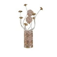 thumbnail image 1 of Table Lamp, Rose Bud Floral Vase, Cage Textured Gold Chrome 22 Inch, 1 of 1