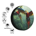 thumbnail image 4 of Pofeuu Flying Parrots In Jungle Print Spare Tire Wheel Cover for Car Truck SUV Camper Universal Fit Spare Tire Cover RV Spare Tire Covers-15 inch, 4 of 6