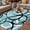 Blue, variant on Red Geometric Outdoor Rug for Patio/Deck/Porch, Non-Slip Large Area Rug 4 x 6 Ft, Modern Abstract Black White Striped Lines Indoor Outdoor Rugs Washable Area Rugs, Camping Rug Carpet Runner