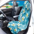 thumbnail image 2 of Uorisanigo Ocean Plumeria Car Seat Towel Covers, Universal Front Bucket Seat Cover Fit for Auto Truck Van SUV, Waterproof Non-Slip Towel Seat Protector for Gym/Pet, 2 of 6