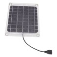thumbnail image 3 of 10W Double-Sided Solar Charger Panel, Transparent ABS Design with USB Output, Smart Overcharge & Reverse Discharge Protection, Plug-and-Play Portable Charging Solution for Outdoor Camping, Hiking,, 3 of 6