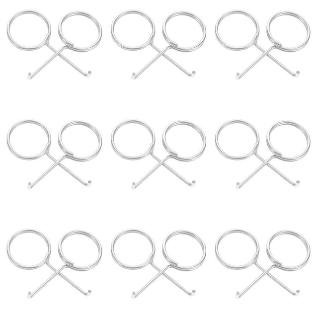 20 ganchos de elevación de acero inoxidable para desagües, limpieza de desagües, removedor de rejillas, herramienta de desatasco de desagües de suelo para baño y cocina.