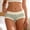 Dark Green, variant on Womens Underwear High Waisted Tummy Control High Cut Bikini Briefs Full Coverage Lightweight Soft Stretch Hipster Briefs Light Green M