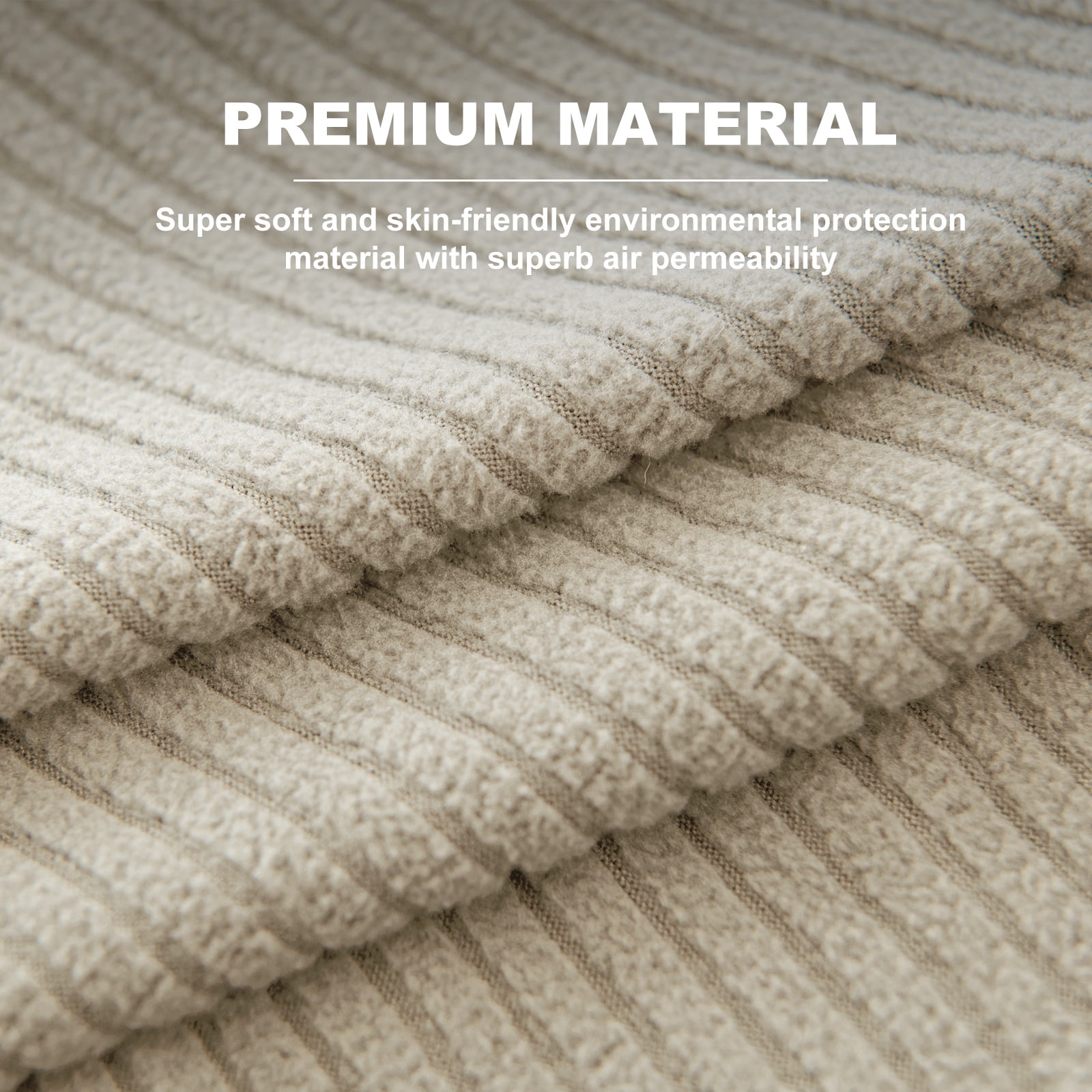 Sanmadrola Couch Covers for Dogs 100% Waterproof Sofa Covers Washable Non Slip Couch Covers Stretchable Machine Washable for Dogs Kids Pets, Beige, Sofa