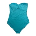 thumbnail image 2 of Anne Cole Twist Front Shirred with Removable Straps One Piece (Ocean Green, M), 2 of 2