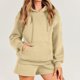 thumbnail image 1 of Sudadera Conjunto de chándal de 2 piezas para mujer, traje de chándal cómodo y holgado a la moda Ygjytge Beige T M para Mujer, 1 of 6