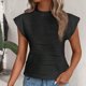 thumbnail image 1 of Fiudx Ofertas de La Semana Blusa de Manga Corta con Cuello Redondo y Pantalón Corto Informal para Mujer a La Moda, 1 of 6