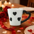 thumbnail image 4 of dajkiuy Valentines Day Coffee Mugs, Heart Coffee Cup with Heart Handle, Holiday Drinkware, Christmas, Birthday Gifts for Couples, 4 of 6