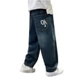 thumbnail image 4 of KVPLBQFD 2t Boys Jeans 100% Cotton Sweatpants Uniform Pants for Boys 24 Month Boy Clothes Teens 7t Boys Clothes for Toddler Boys, Blue 5-6 Years, 4 of 6
