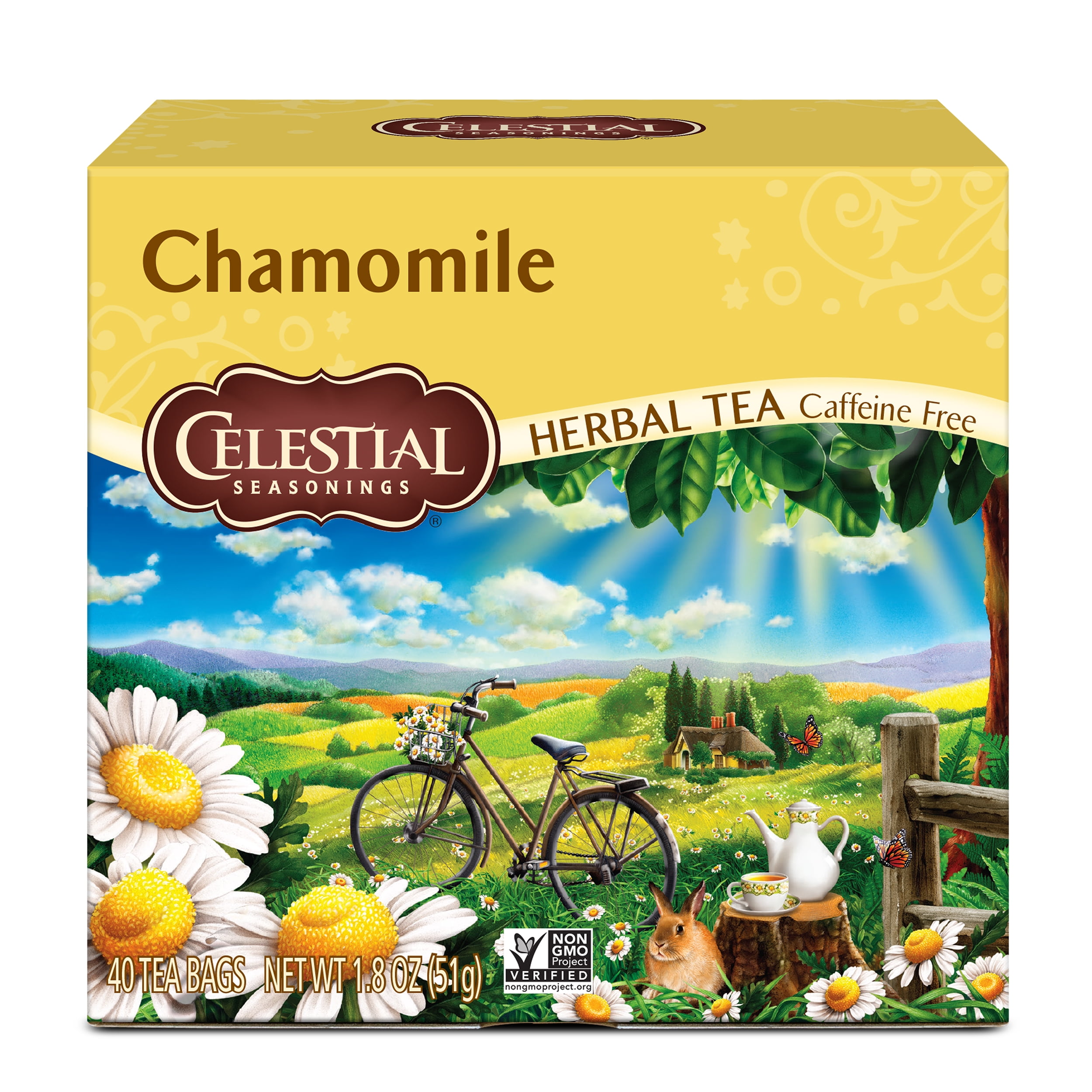 Celestial Seasonings Chamomile Herbal Tea, 40 Count Box