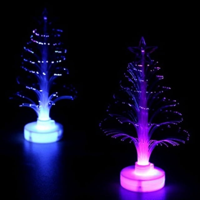 7 Colors Changing Fiber Optic Christmas Tree LED Night Light Lamp Desktop Decorative Lamp Xmas Gifts