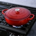 thumbnail image 7 of Crock-Pot 5 Quart Round Enamel Cast Iron Covered Dutch Oven Cooker, Scarlet Red, 7 of 7