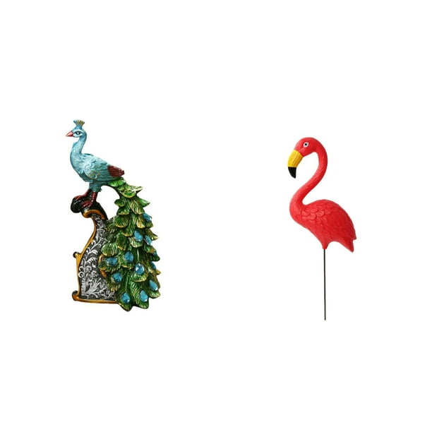 Estatua De Pavo Real, Colección De Esculturas De Animales, Elegante Adorno De Mesa Para Dormitorio, Oficina, Sala De Estar, Estantería, Decoración Del Hogar, Adorno De Arte Para Patio,