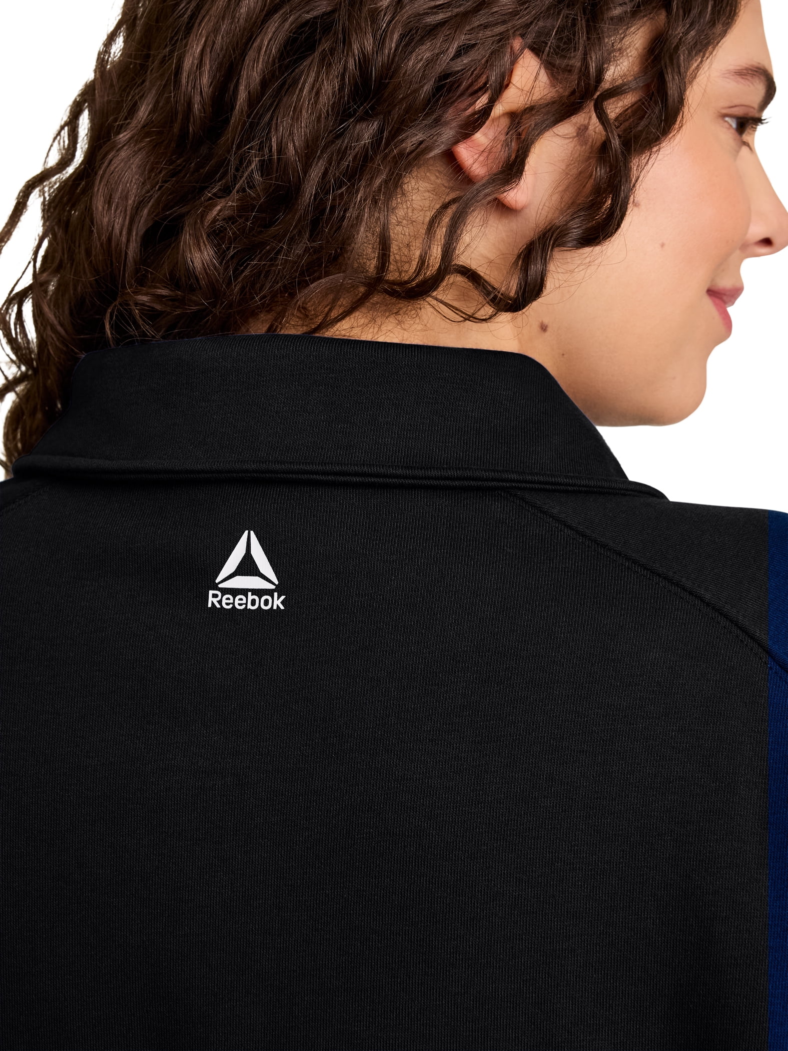 Reebok Women's and Women's Plus All Seasons Oversize Polo Sweatshirt, Sizes XS-4X