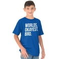 thumbnail image 4 of Worlds Okayest Bro Sibling Brother Men's Graphic T Shirt Tees Brisco Brands L, 4 of 5