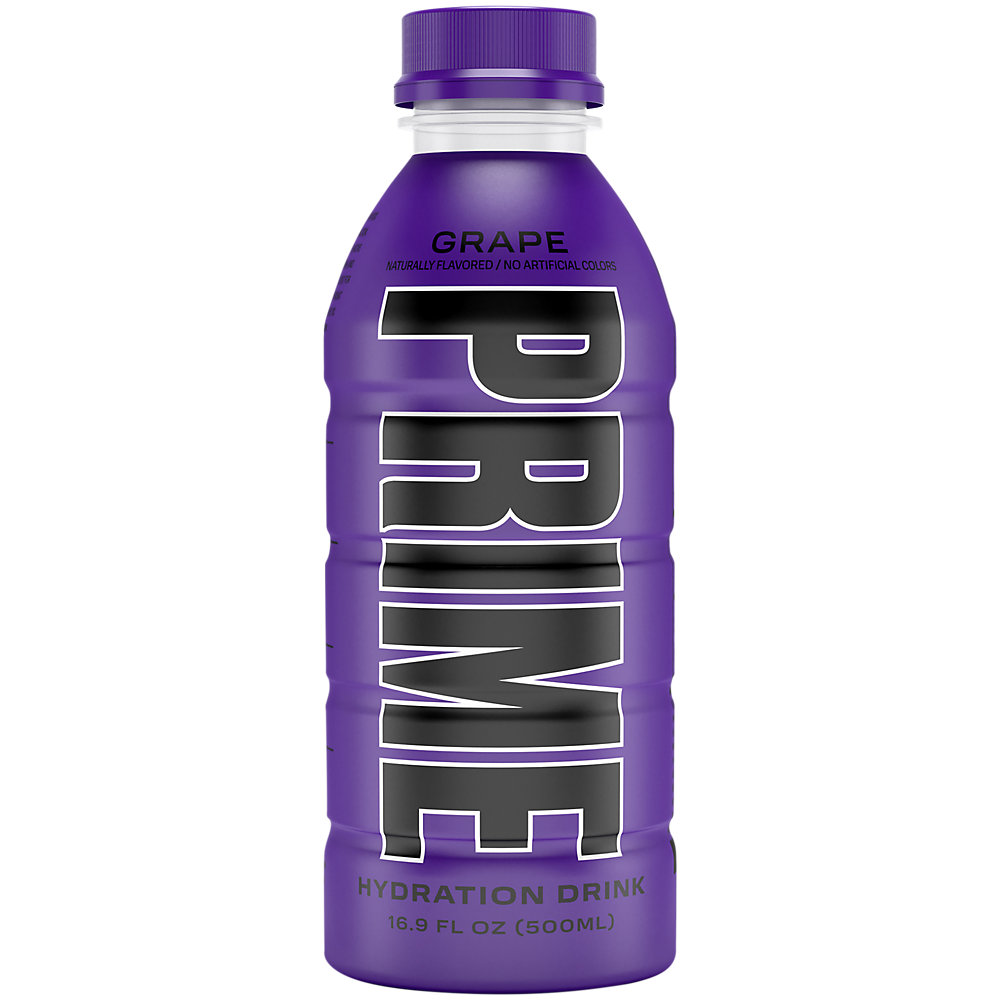 Prime Hydration with BCAA Blend for Muscle Recovery Grape (12 Drinks, 16.9 Fl Oz. Each) - image 3 of 4