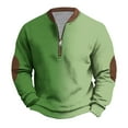 thumbnail image 2 of Ceisia Men's Casual Striped Half Button Round Neck Pullover with Pocket Daily Fashion Top Gift, 2 of 5