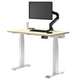 thumbnail image 1 of Desky Bureau Assis-Debout Mini Double - Chêne Classique / 40 x 24 Pouces / Blanc, 1 of 10