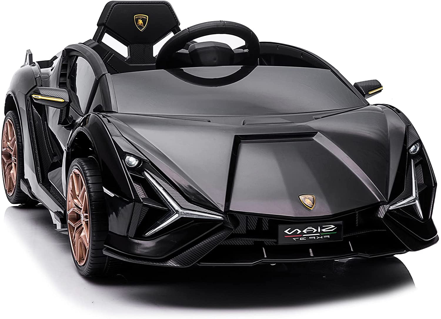 Electric 12V Kids Ride On Toy Car Lamborghini Licensed Children Gift Black 