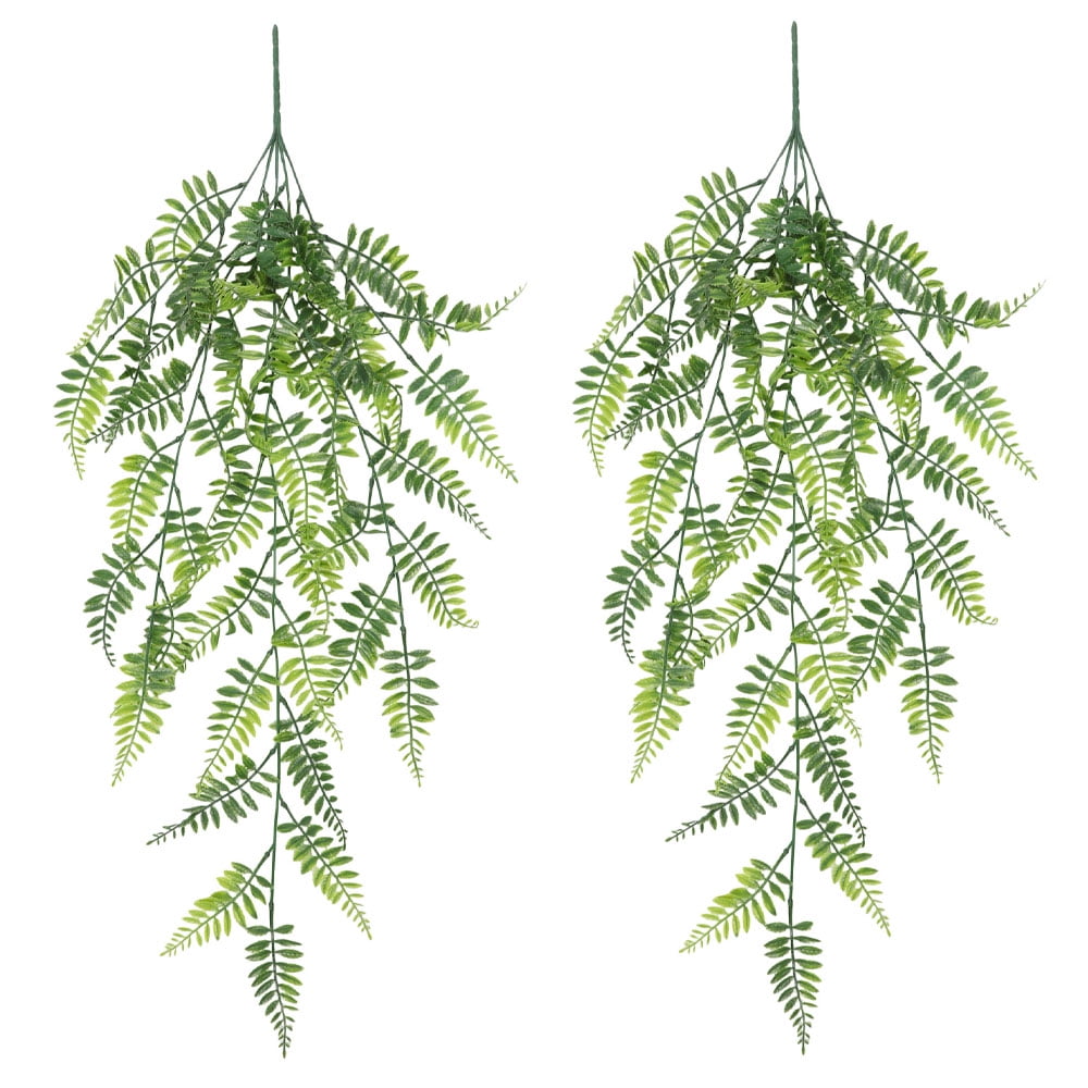 2 Pack of Artificial Hanging Plants, Faux Wall Décor, Fake Plants for