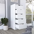 thumbnail image 7 of CoSoTower Dresser Kamran, Five Drawer Narrows, White Finish, 7 of 7