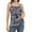 Floral-navy, variant on Women Tank Top with Built in Bra Flowly Relaxed Cami Adjustable Straps Camisole with Pleats