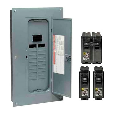 Square D  HomeLine 100 amp 120-240 V 20 space 40 circuits Combination Mount Load Center Main Breaker Kit