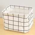 thumbnail image 2 of Rovga Storage Basket Collapsible Fabric Storage Cubes Organizer With Handles Children'S Foldable Fabric Storage Cube Box White, 2 of 4