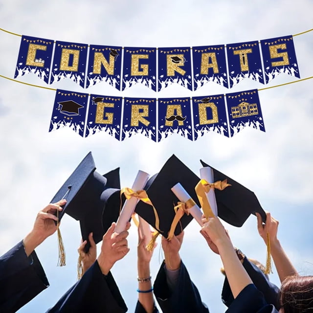 Party Decoration Paper Supplies Graduation Season Banners Background Layout Graduation Season Flag Pull Flower