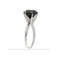 thumbnail image 3 of 3ct Black Diamond Solitaire Engagement Ring 14K White Gold, 3 of 4