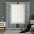 thumbnail image 2 of Floral Lace Sheer Curtains Rod Pocket Window Voile Sheer Curtains for Living Room Bedroom Kitchen (ONE White Curtain Panel, 57.08"*47.24"), 2 of 8