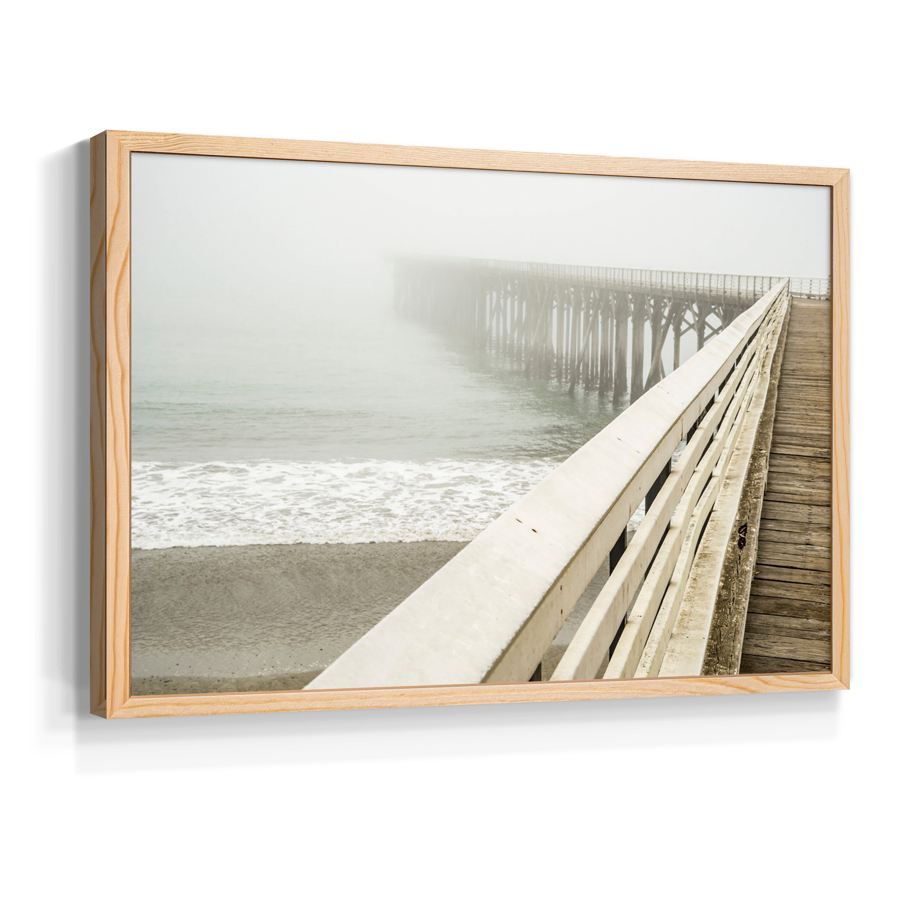 San Simeon Wharf by Danita Delimont - Restickable Framed Giclée Print