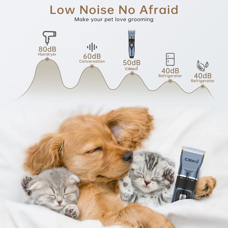 Cshidworld Dog Hair Clippers Professional LED Grooming Kit photo 8