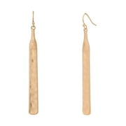 The Pioneer Woman - Women's Jewelry, Gold-tone Hammered Metal Bar Drop Earring