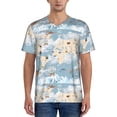 thumbnail image 5 of Easygdp Animals Travel World Map Men's Muscle T-Shirt Men's Baseball Short Sleeves, for Gym Workout Athletic with Button - Small, 5 of 9
