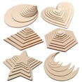 thumbnail image 2 of Piezas de madera redondas para el día de San Valentín Decoración del hogar Piezas de madera pintadas a mano para niños Accesorios Dibujo Graffiti Piezas finas de madera, 2 of 5