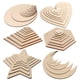 thumbnail image 2 of Piezas de madera redondas para el día de San Valentín Decoración del hogar Piezas de madera pintadas a mano para niños Accesorios Dibujo Graffiti Piezas delgadas de madera, 2 of 5