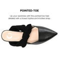 thumbnail image 7 of Journee Womens Melora Slip On Pointed Toe Mules Flats, 7 of 7