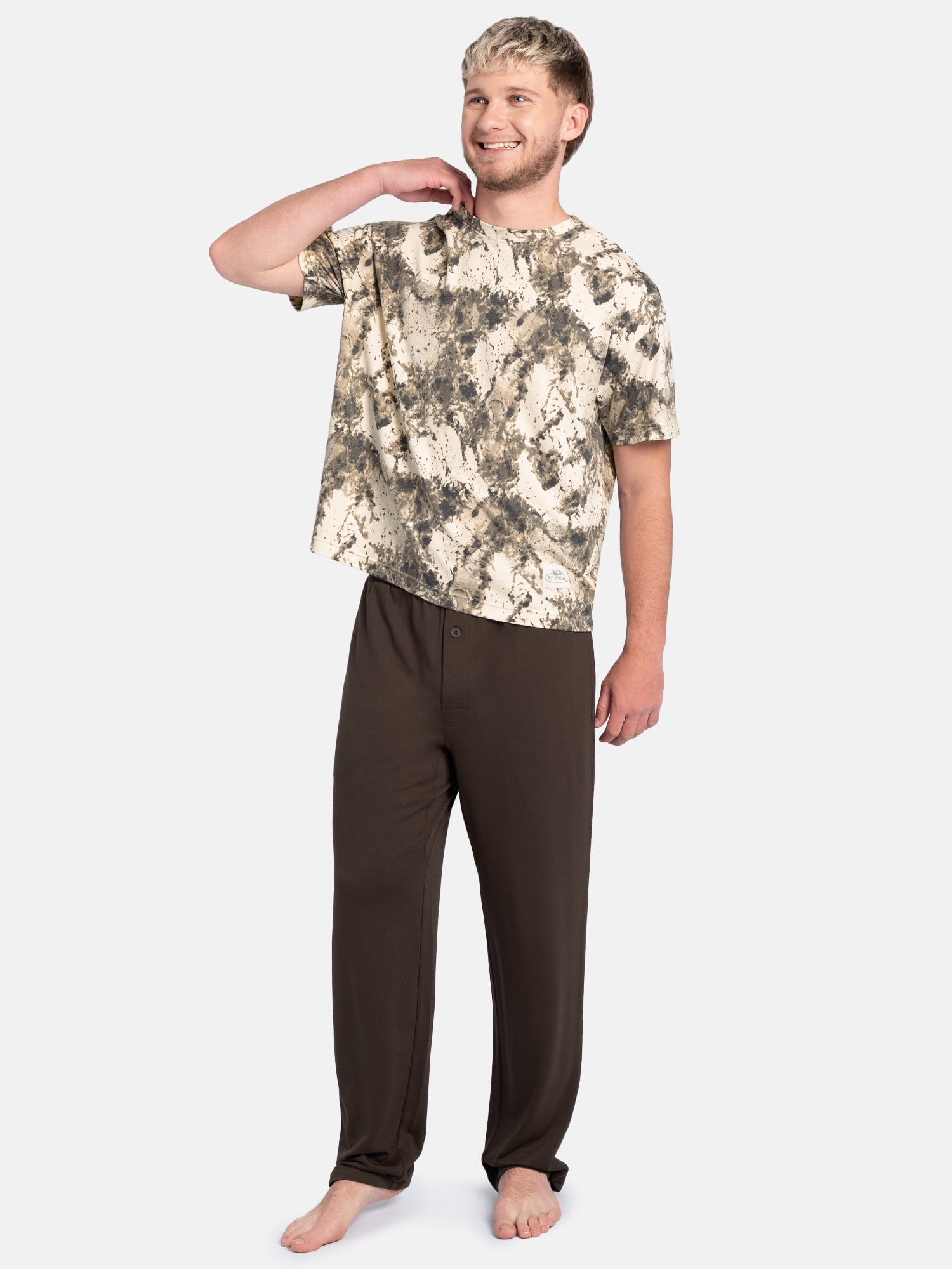 Fruit of the Loom Men’s Pajama Sleep French Terry T‑Shirt, S‑2XL