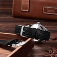 thumbnail image 2 of ANNEFIT Retro Watch Band 19mm, Crazy Horse Leather Watch Strap with Quick Release, Black Stainless Steel Buckle (Black), 2 of 3
