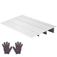 thumbnail image 1 of KFFKFF Door Threshold Ramp, 3 inch Rise, Aluminum Alloy Threshold Ramp Rated 800 lbs Load Capacity, Handicap Ramps for Home Steps for Wheelchair, 1 of 9
