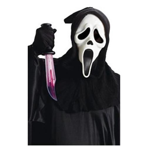 Ghost Face Deluxe Mask with Knife Set Adult Halloween Accessory