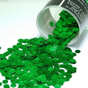 JIMMY JEMS Confetti Circle 1/4" Prisma Silver - Half Pound (8 oz) - CCL9086