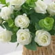 thumbnail image 3 of Flores Artificiales Colgantes para Exteriores, Ramo de Rosas de Eucalipto de Seda, Mini Rosas Artificiales para Decoración Del Hogar, Plantas Artificiales Que No Se Decoloran para Sala de Estar, Come, 3 of 5