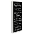 Stupell Industries Rules for Happy Marriage Typography Painting White